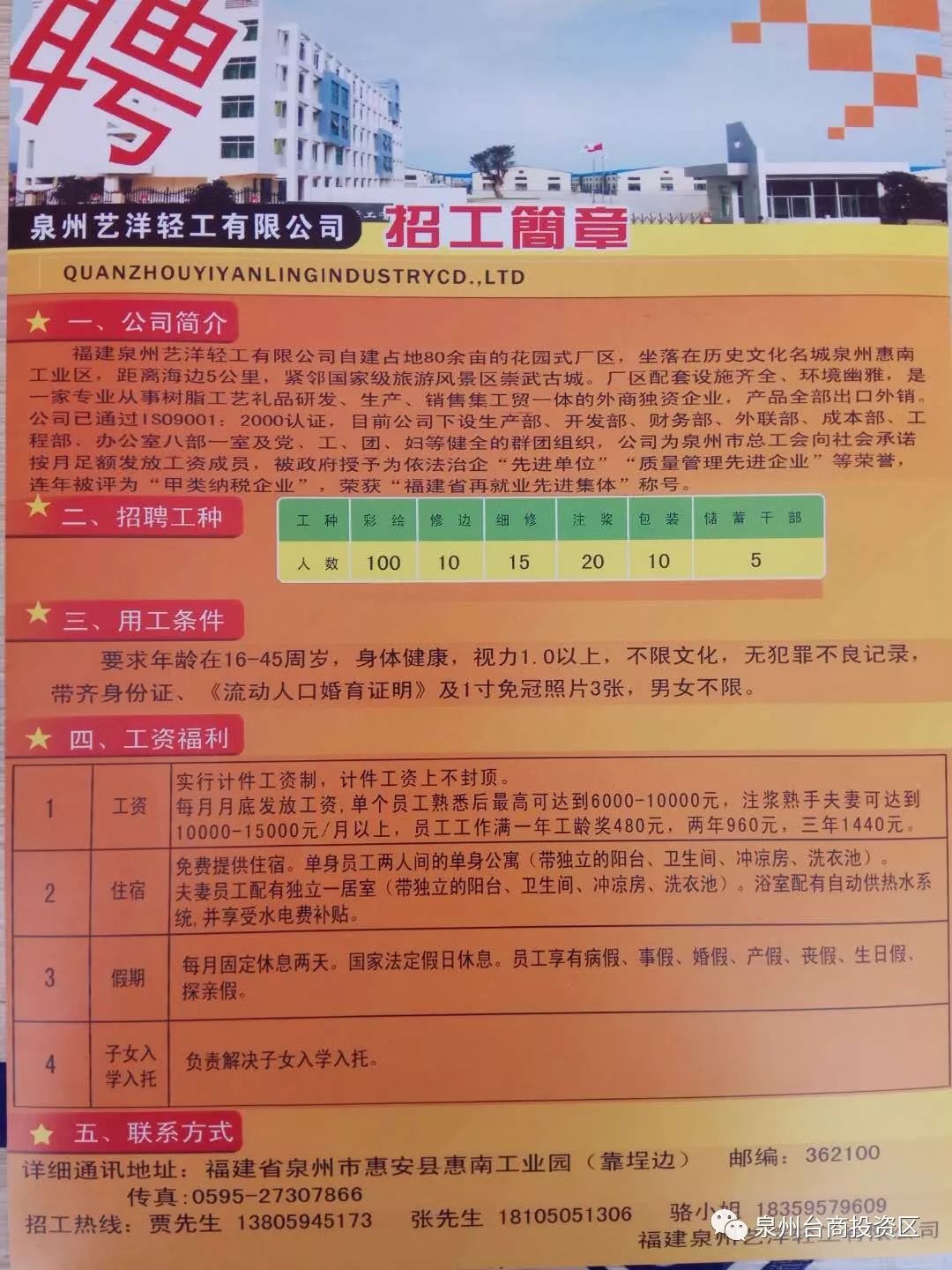 温岭市最新临时工招聘信息汇总